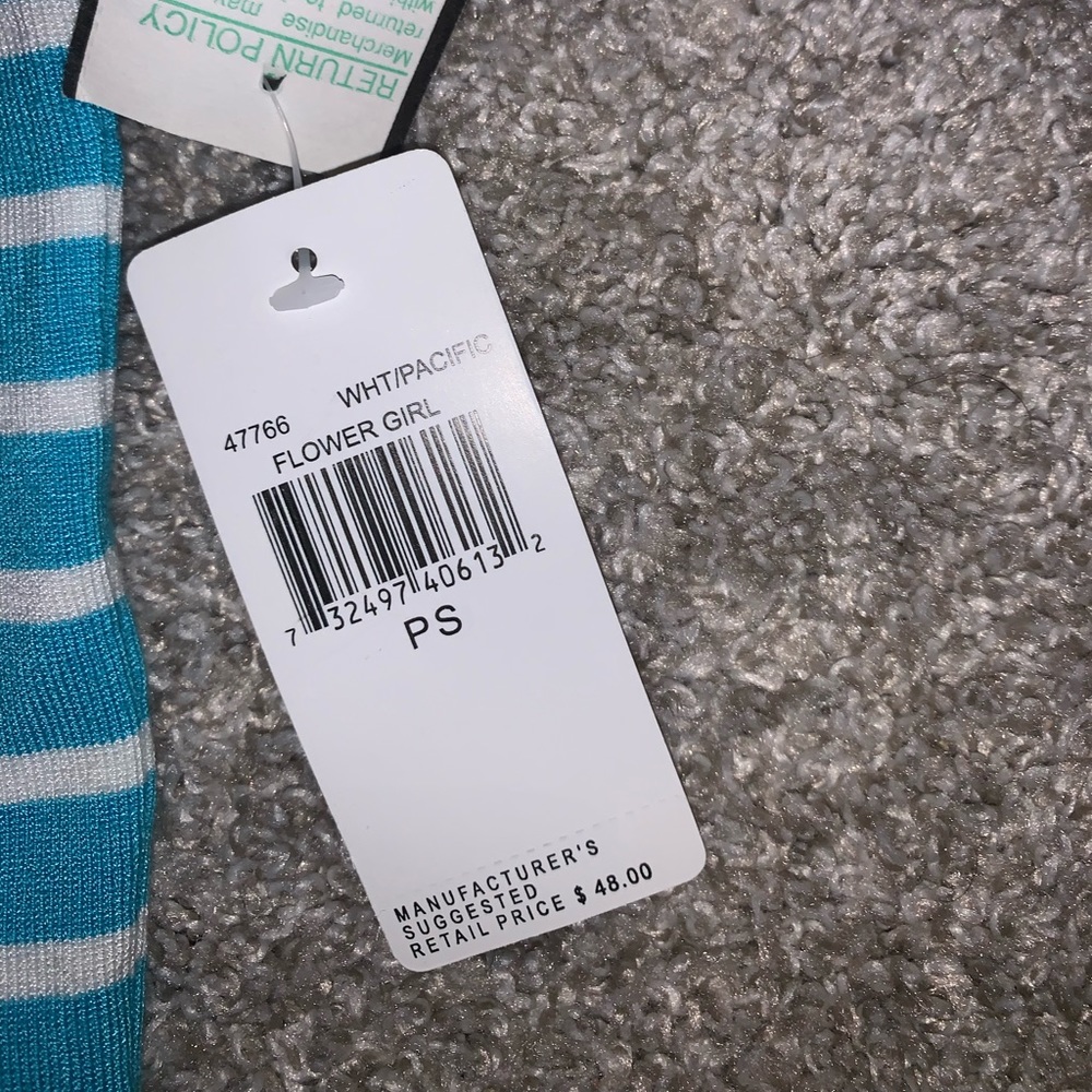 BRAND NWT Rafael Petite Blue & White tanktop sz PS - Picture 10 of 13
